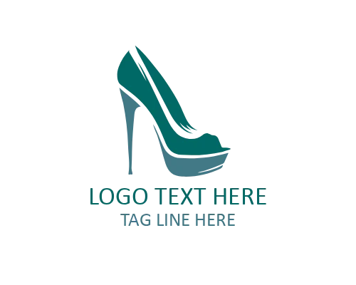 Motion Glow Heel Logo for Dynamic Women Fashion Brands