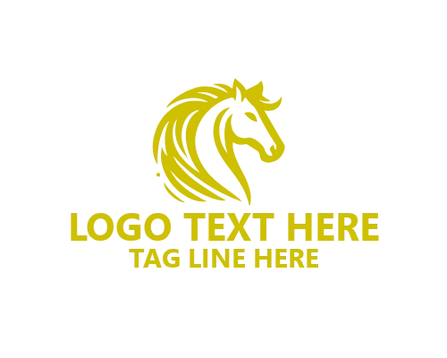 Motion Line Horse Logo