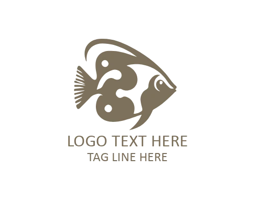  Motion Tropical Fish Flat Logo for Dynamic Brands