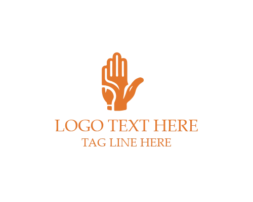 Motorcycle Riding Gloves Logo
