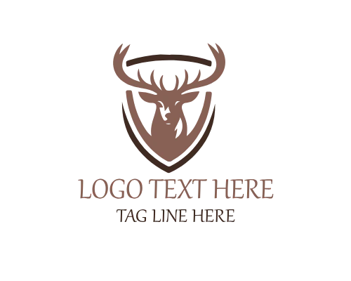Mountain Emblem Elk Logo