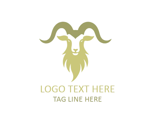 Mountain Goat Emblem Logo