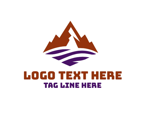 Mountain nature Logo
