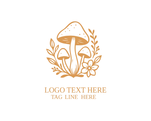Mushroom Cute Mascot Logo
