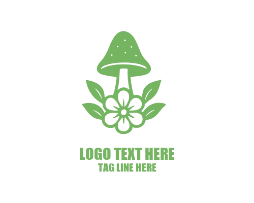 Mushroom Eco Badge Logo