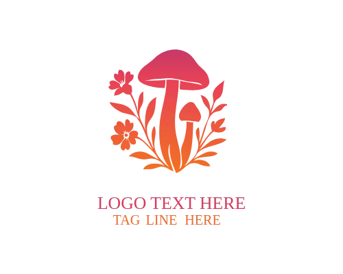 Mushroom Fantasy Badge Logo
