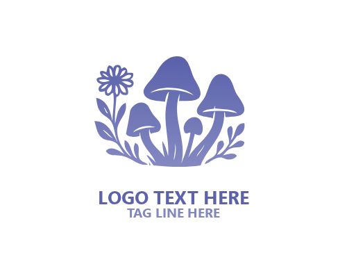 Mushroom Fantasy Modern Logo
