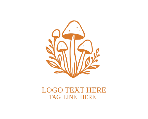 Mushroom Farm Badge Logo