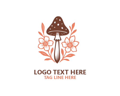  Mushroom Farm Modern Badge Logo