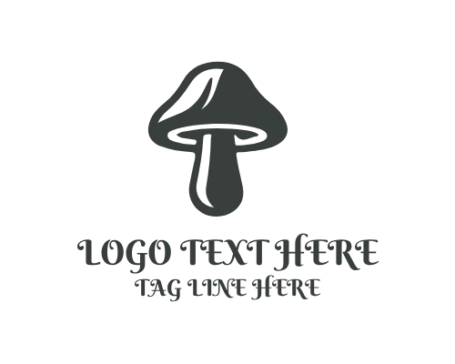 Mushroom Logo for Organic Product Branding