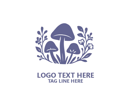Mushroom Minimal Farm Logo