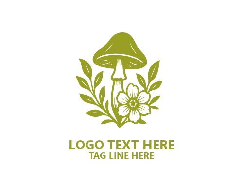 Mushroom Modern Fantasy Logo