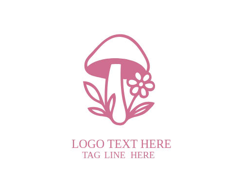 Mushroom Nature Icon Logo