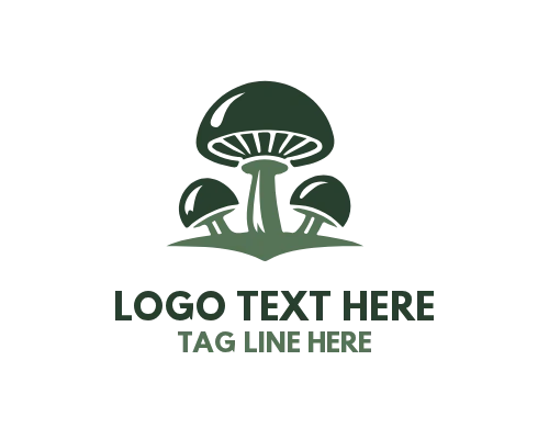 Mushroom Nature Logo for Organic and Eco Businesses