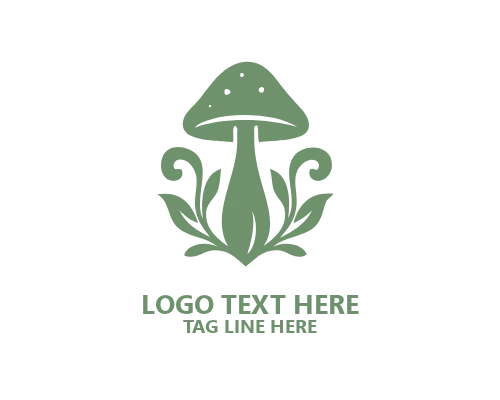 Mushroom Organic Minimal Logo
