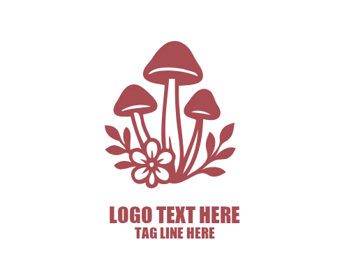 Mushroom Playful Fantasy Logo