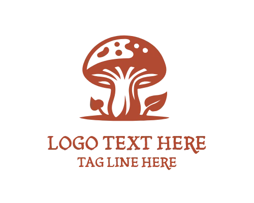 Mushroom Spore Burst Logo