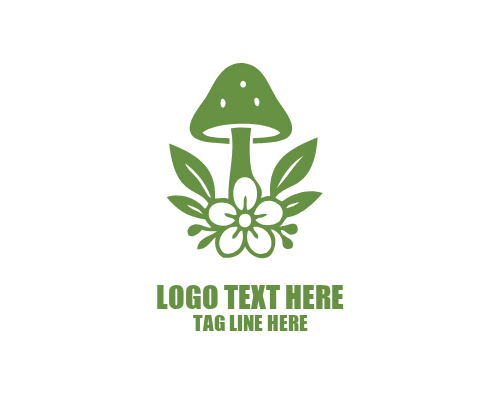Mushroom Vintage Nature Logo