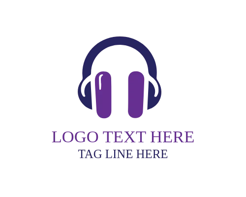 Music App Headphone Logo