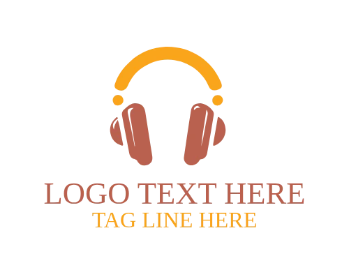 Music Brand Headphone Logo