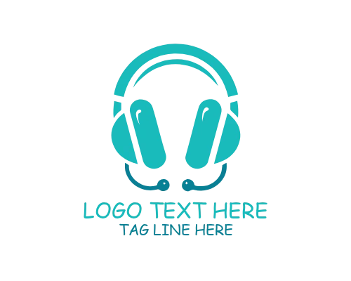 Modern headphone logo