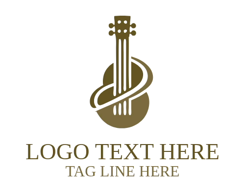 Music Minimal Guitar Logo