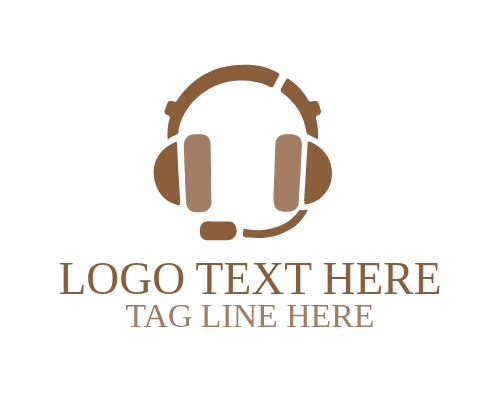 Music Studio Headphone Logo