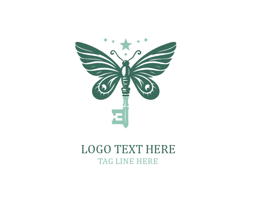 Mystic Door Wings Key Logo