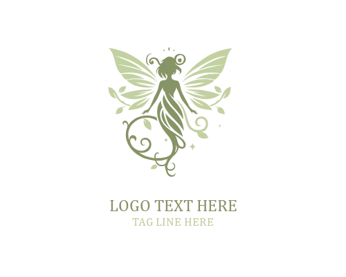  Mystic Silhouette Fairy Logo