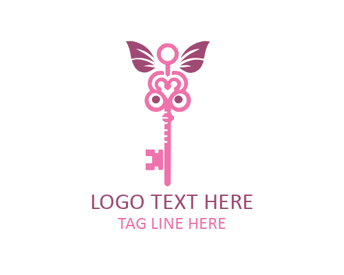Mystical Moon Butterfly Key Logo