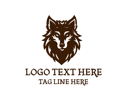 Mystical Wolf Eyes Night Spirit Logo