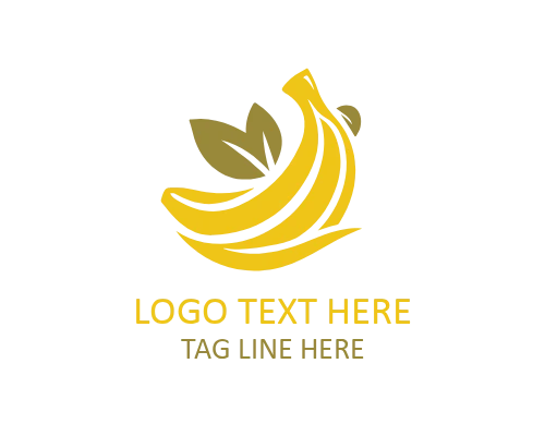 Natural Banana Badge Logo for Organic Food Branding