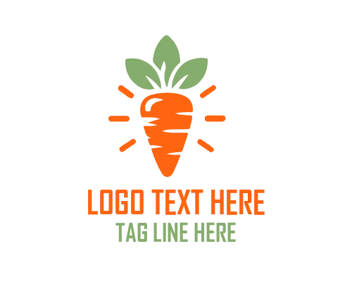 Natural Carrot Logo for Organic Branding