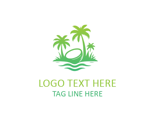 Natural Coconut Product Icon