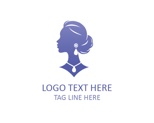 Natural Elegance African Woman Logo
