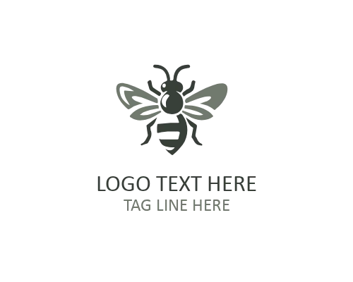 Natural Farm Bee Symbol