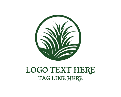 Natural Field Grass Logo for Outdoor Brands