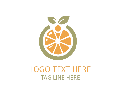 Natural Fruit Badge Logo Design for Organic Branding