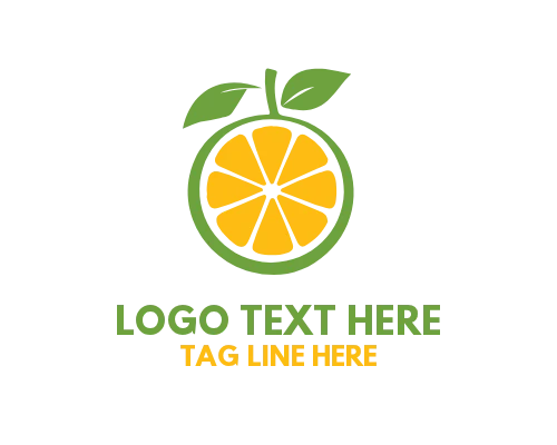 Natural Fruit Logo for Organic Food Brands
