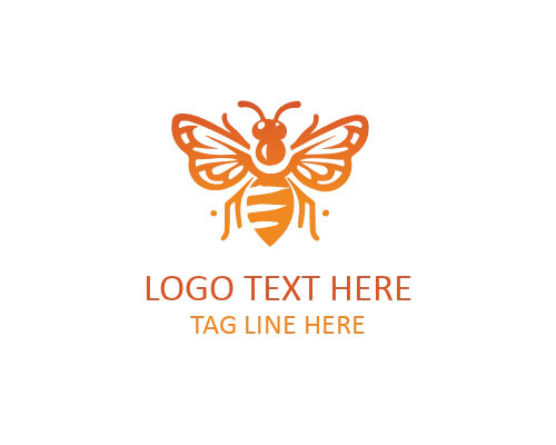 Natural Honeycomb Bee Logo