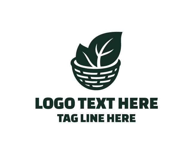 Natural Leaf Basket Logo
