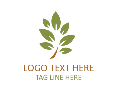 Natural Leaf Eco Symbol Logo