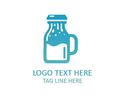 Natural Milk Logo Icon