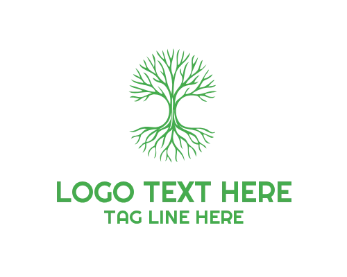 Natural Strength Tree Roots Logo
