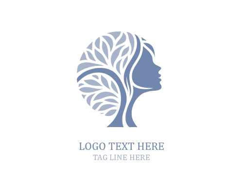 Natural Wisdom Woman Tree Logo