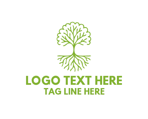 Nature Balance Tree Roots Logo