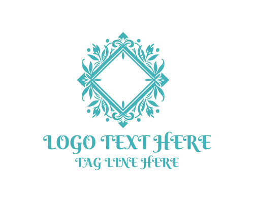  Nature Crest Floral Emblem Logo