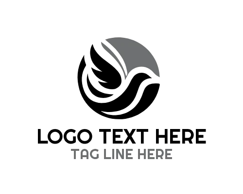 Nature Dove Wings Freedom Logo