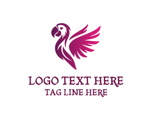 Nature Inspired Parrot Logo