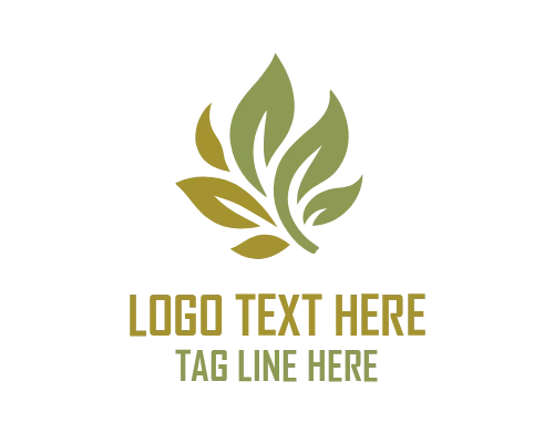 Nature Leaf Heart Logo